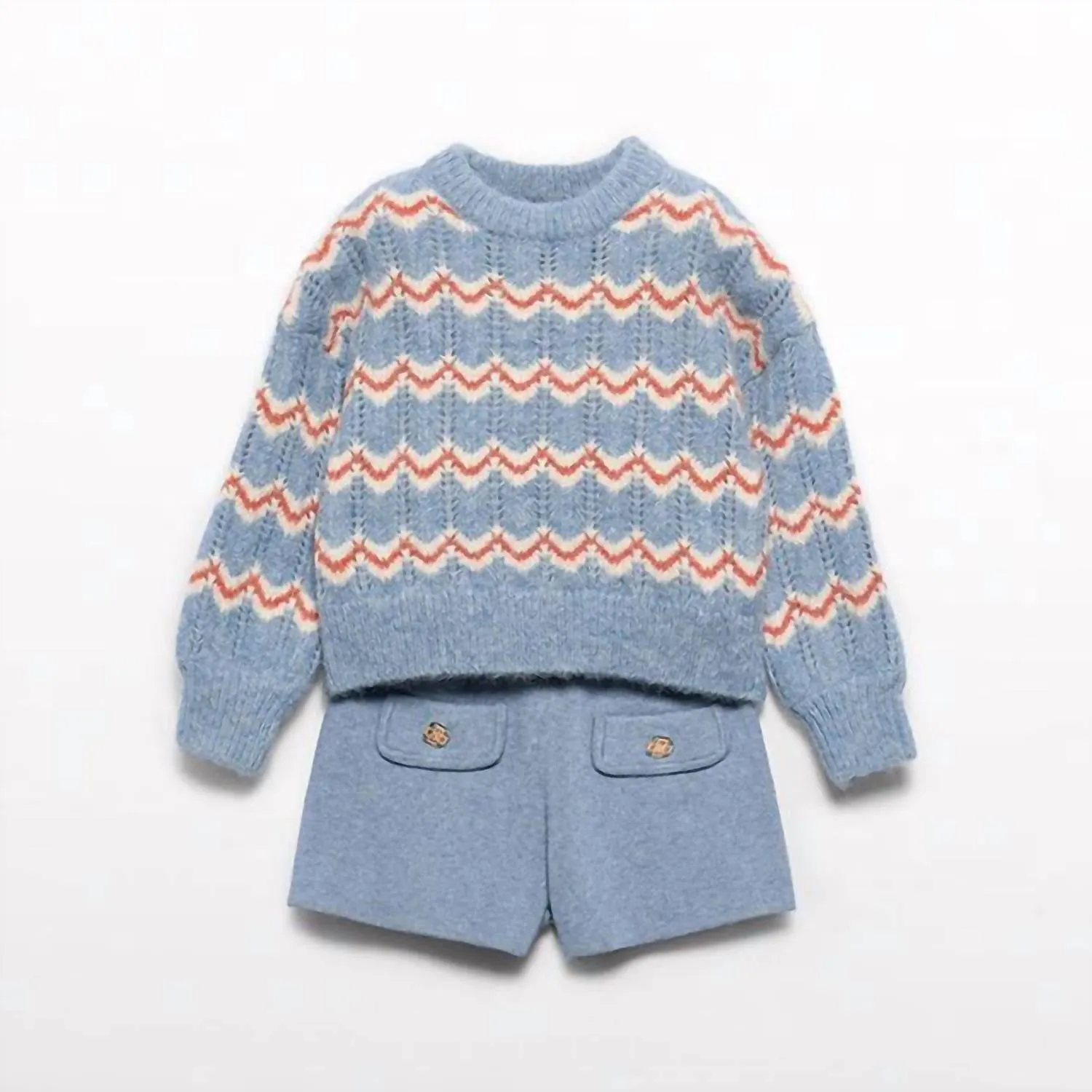 Abel & Lula - Girls Knit Short Set