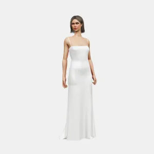 Bandeau and open back   column with slit