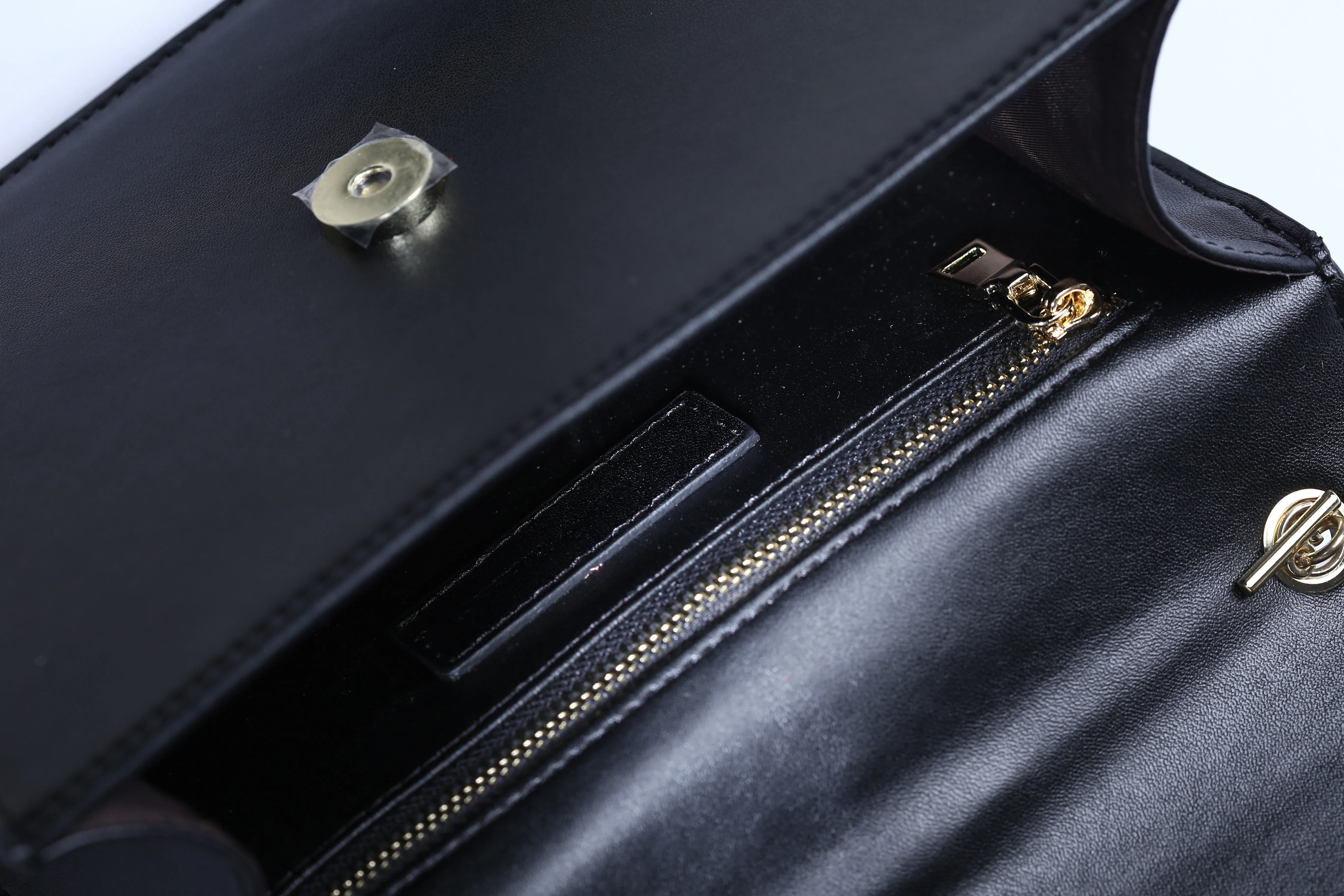 Black Pebble Leather Small Occasion Bag
