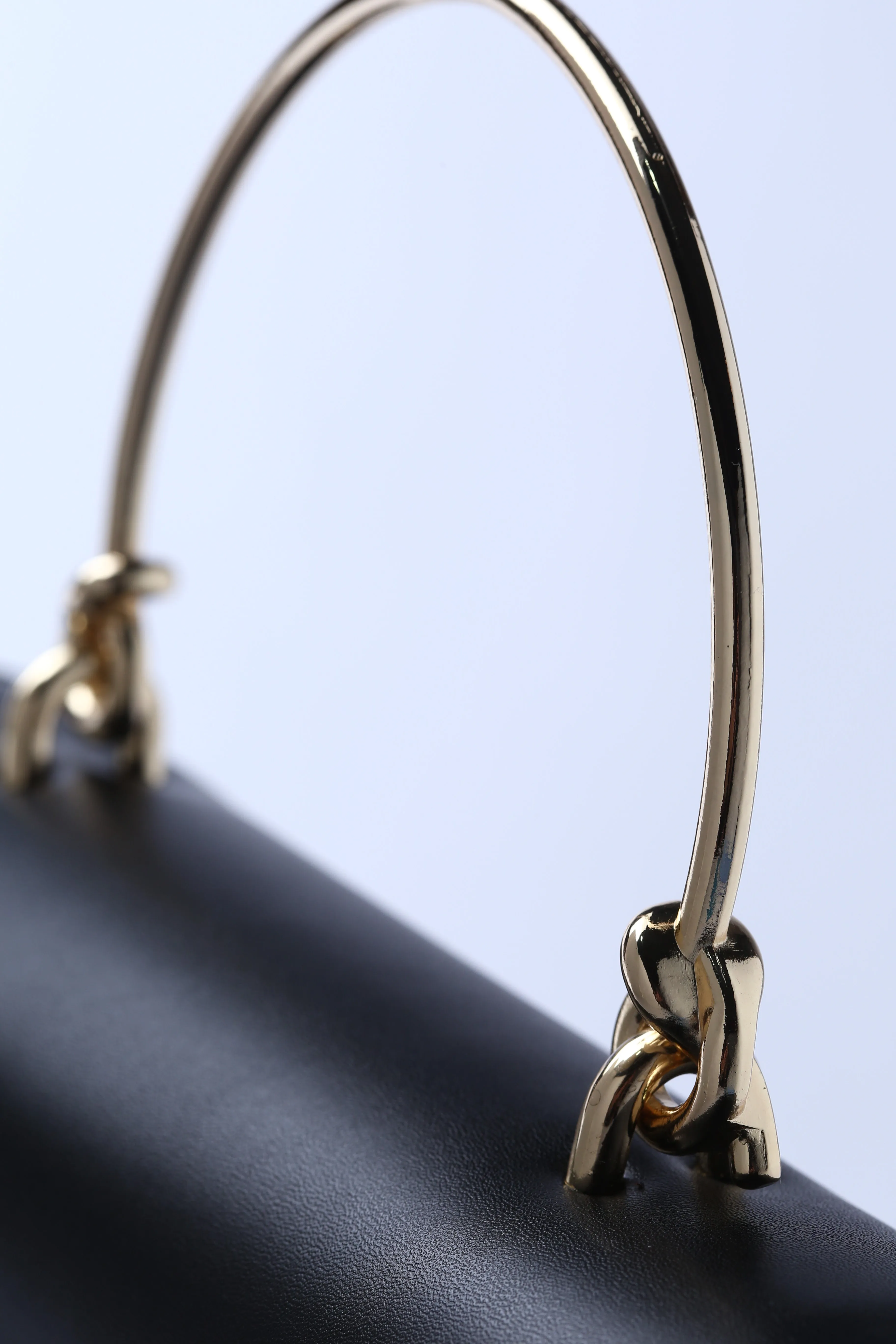 Black PU Vegan Materials Small Handheld Occasion Bag