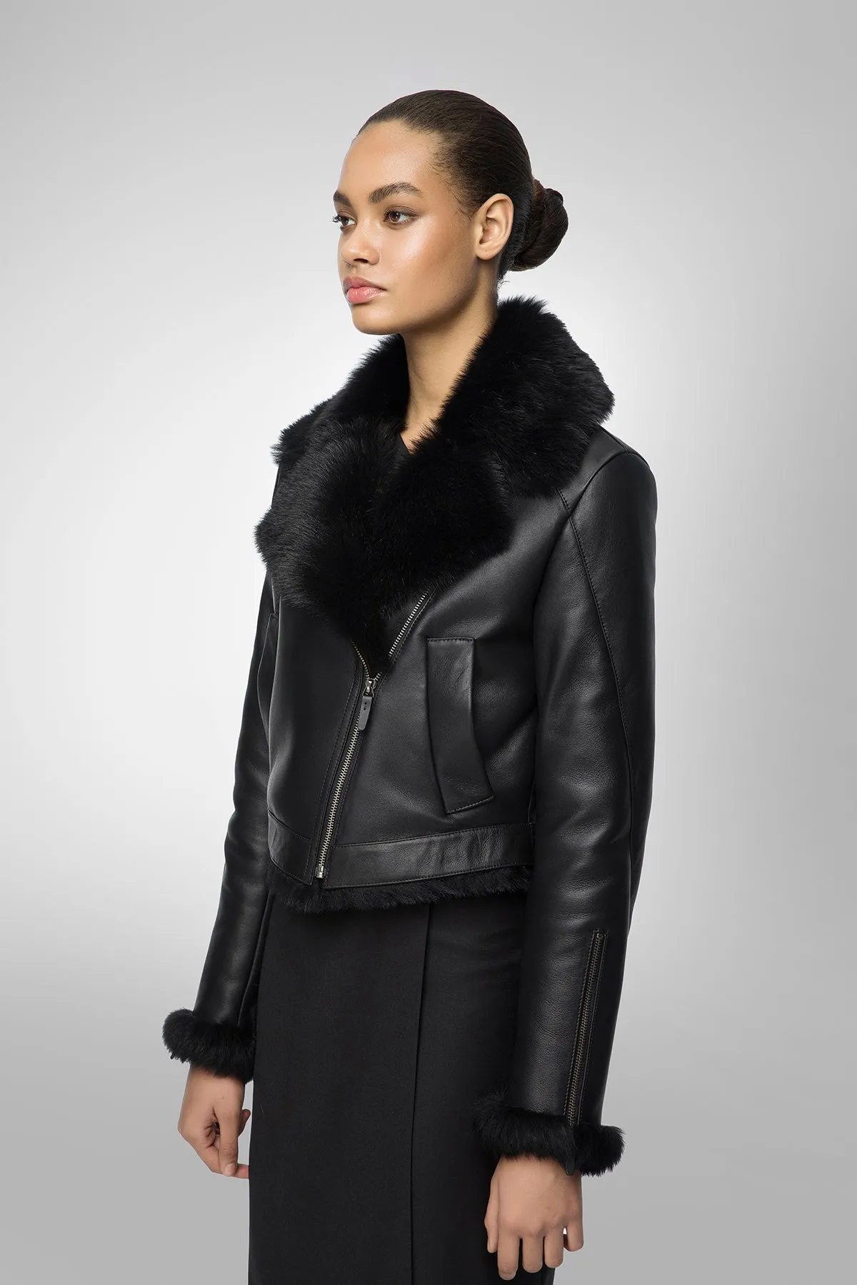 Black Shearling Jacket