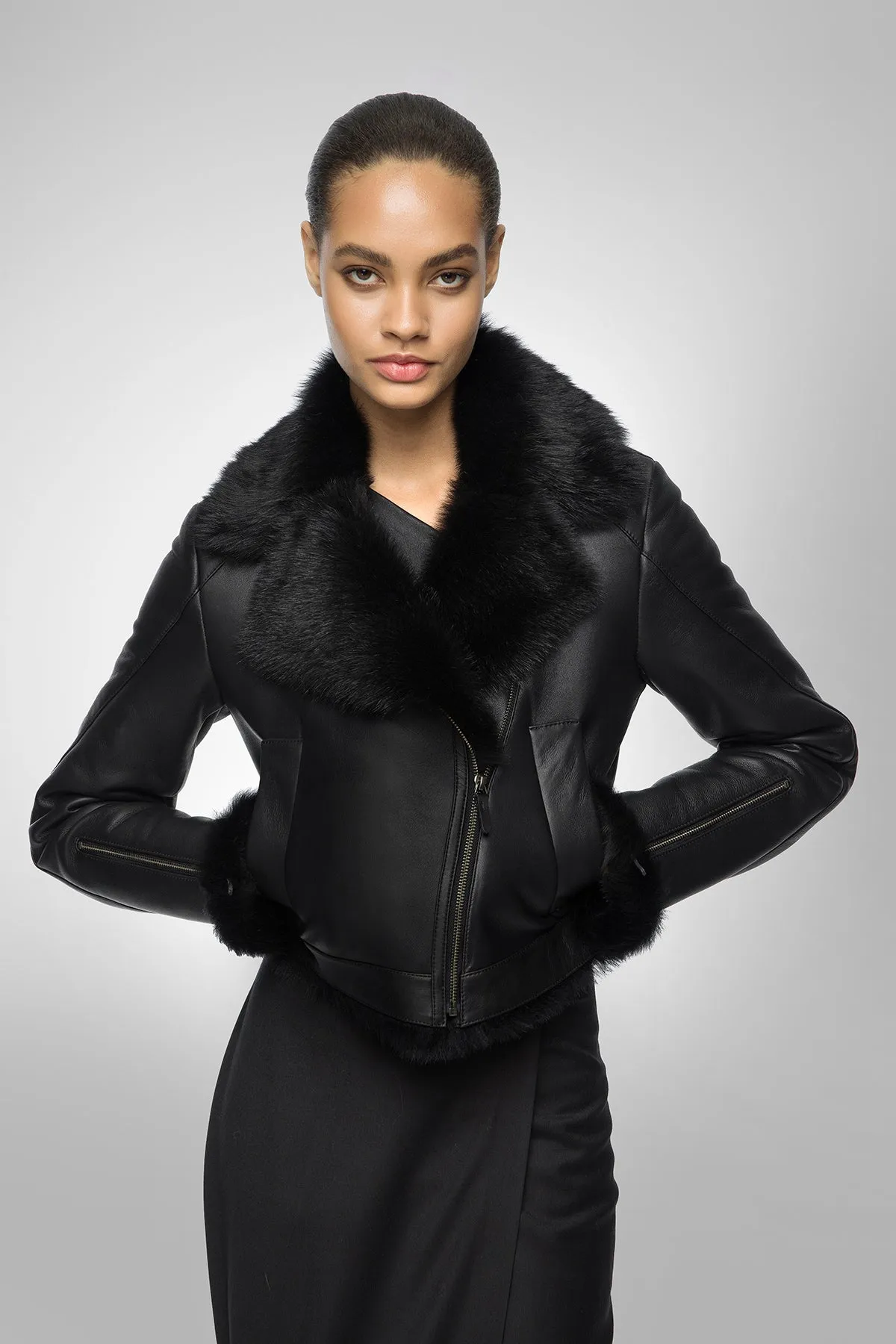 Black Shearling Jacket
