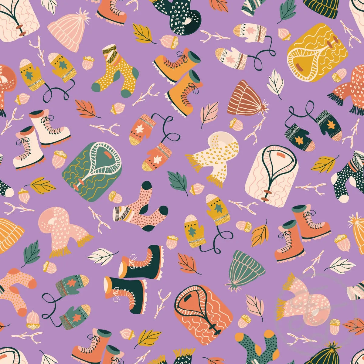 Cozy Fall Camping in Purple