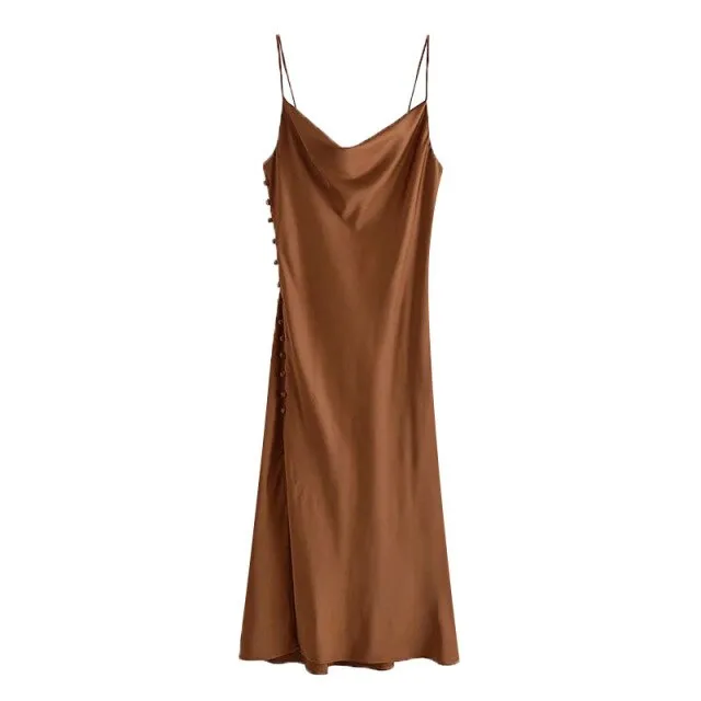 COZY MIDI CAMISOLE DRESS