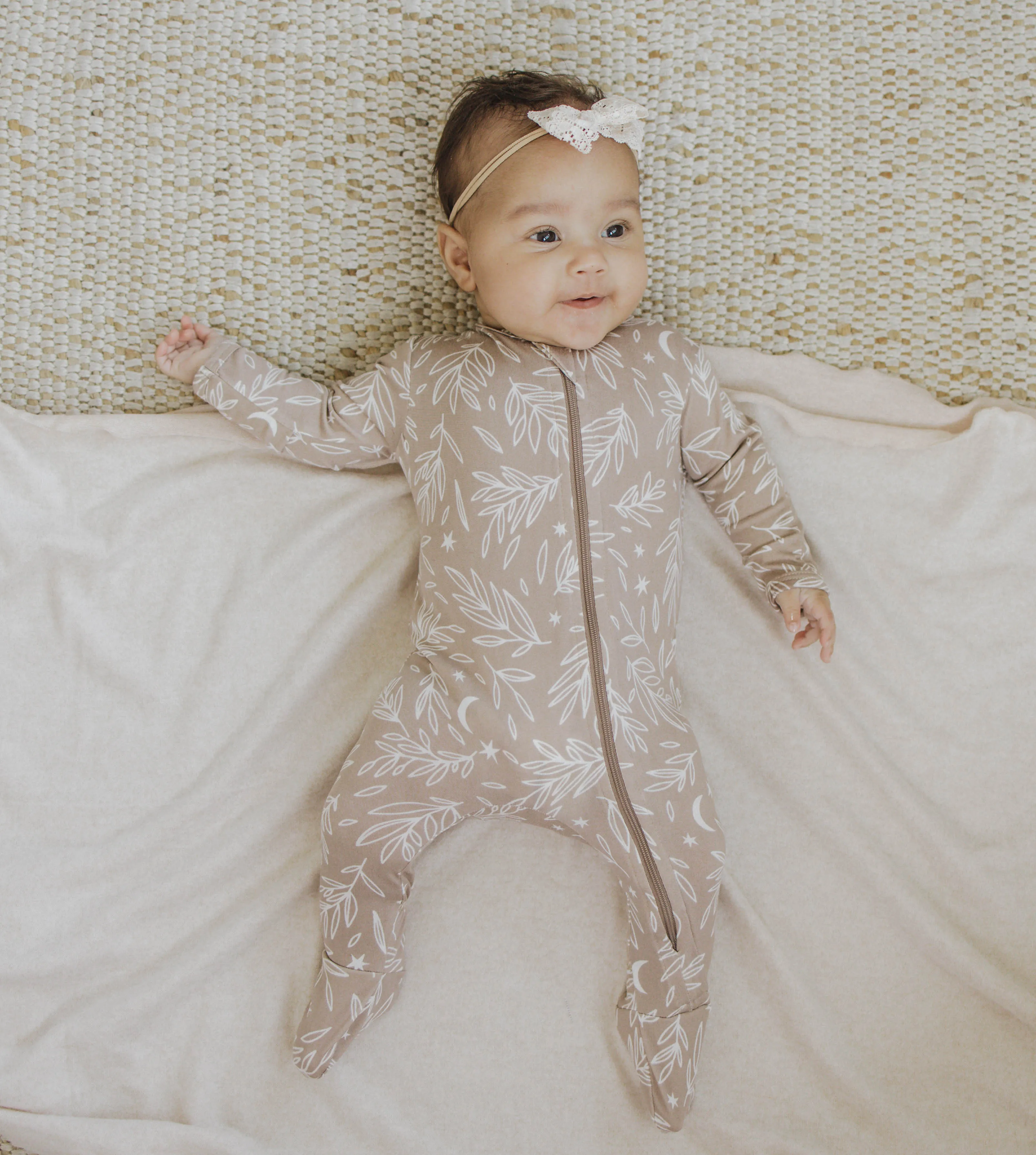 Cozy Zipper Footie Sleeper | Harvest Moon
