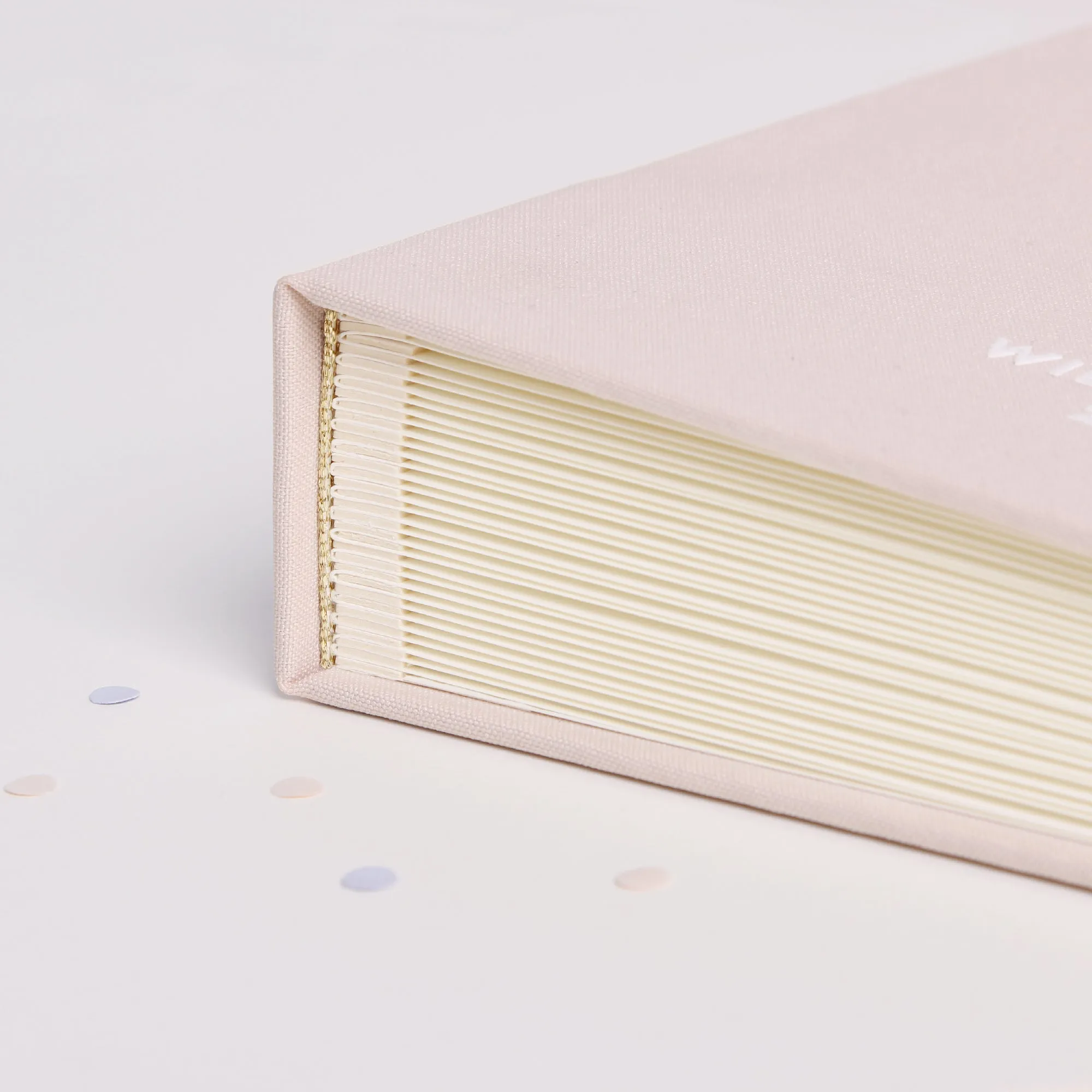 Cream   White Velour | Guest Book