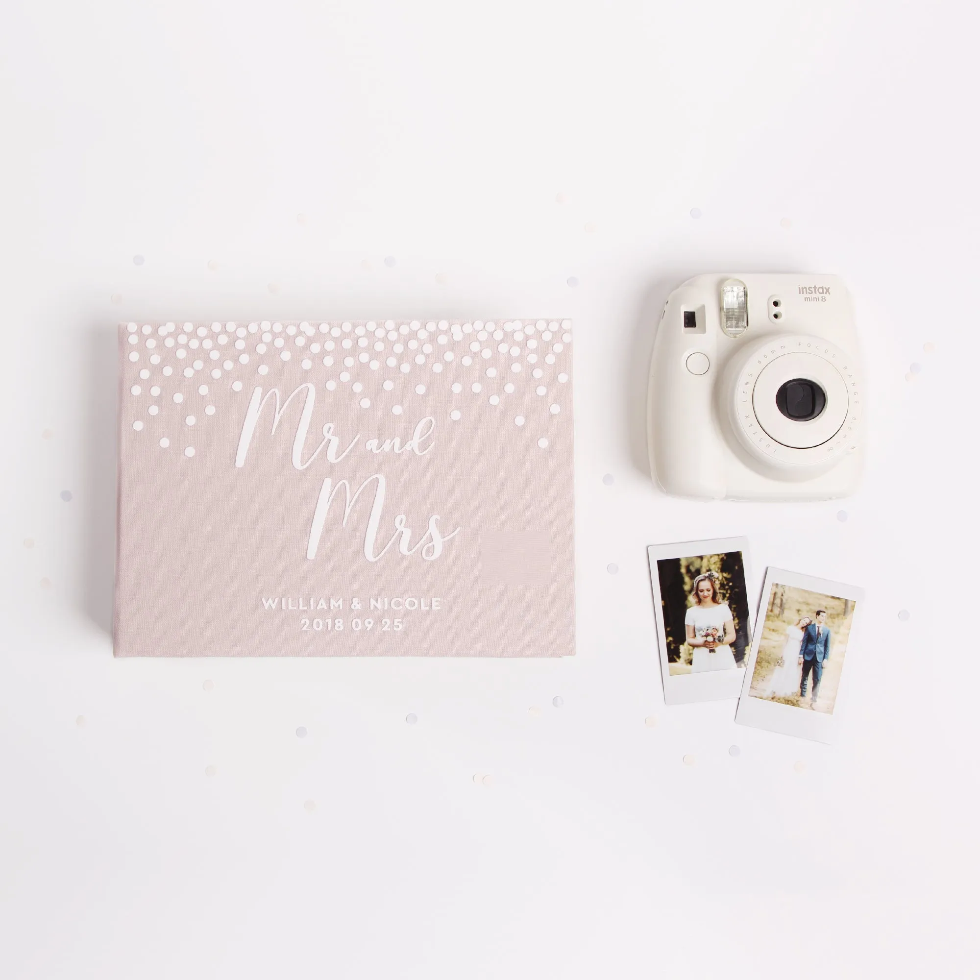 Cream   White Velour | Guest Book