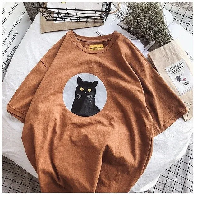 Cute short-sleeved T-shirt
