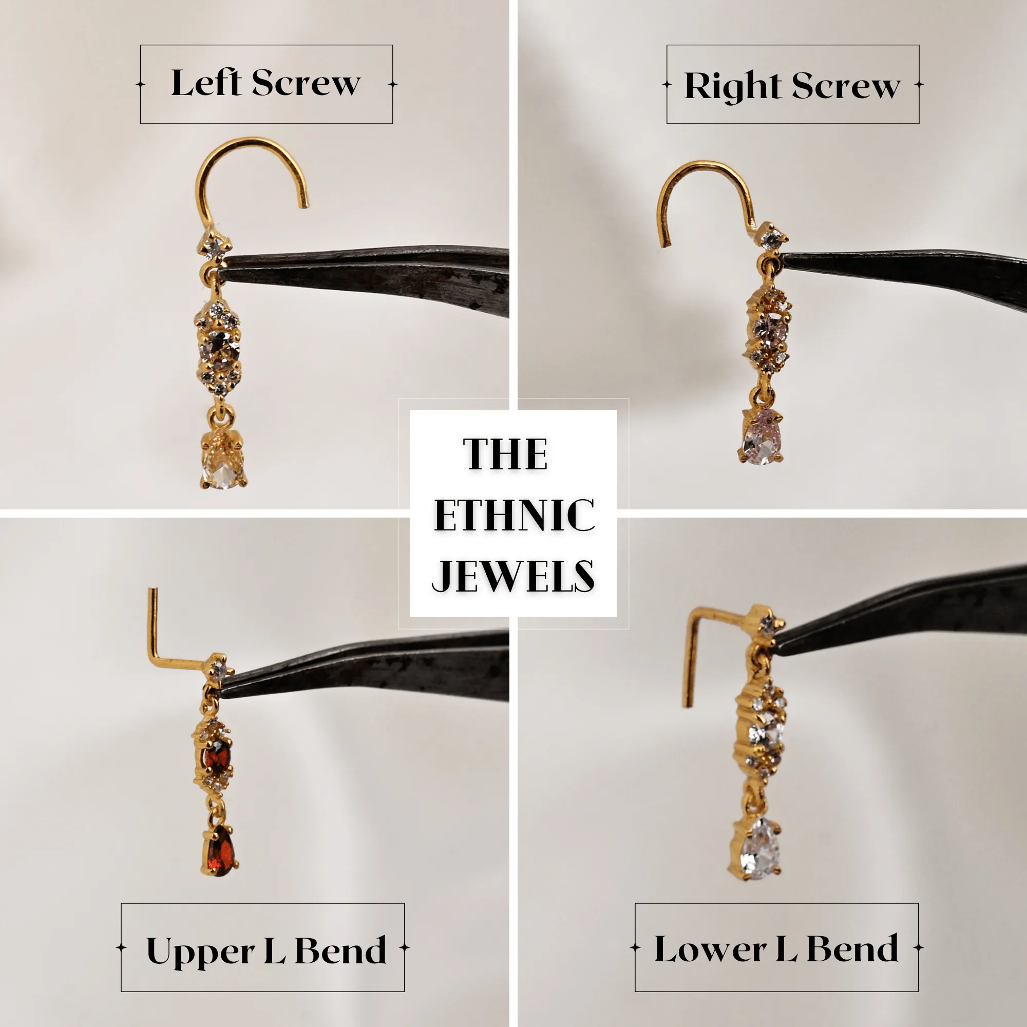 dagger nose ring – edgy nose stud & dagger earrings