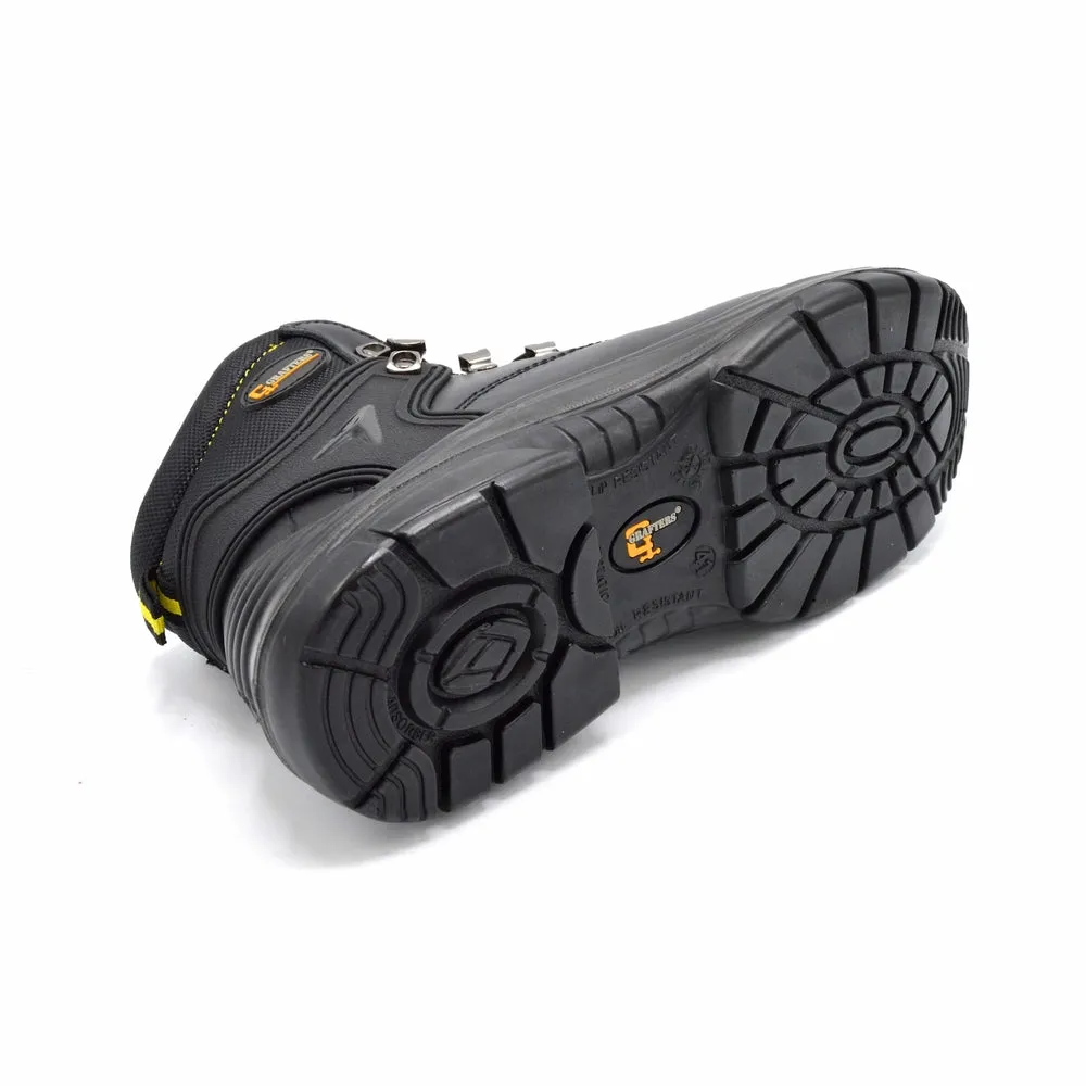 Grafters M9508A Wide Fit Safety Boot - Black - 3E Fitting