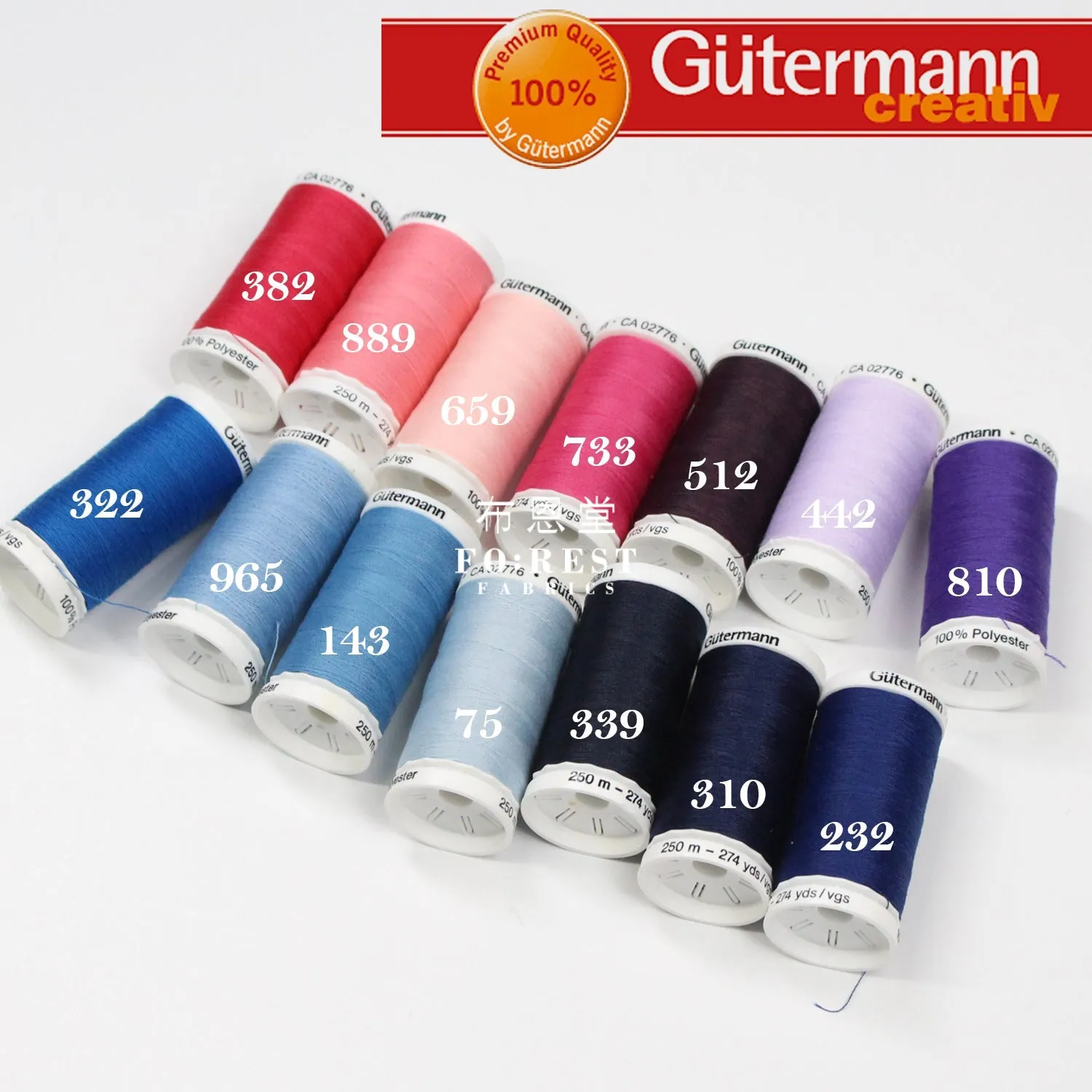 Gutermann Polyester Thread EF - 250m