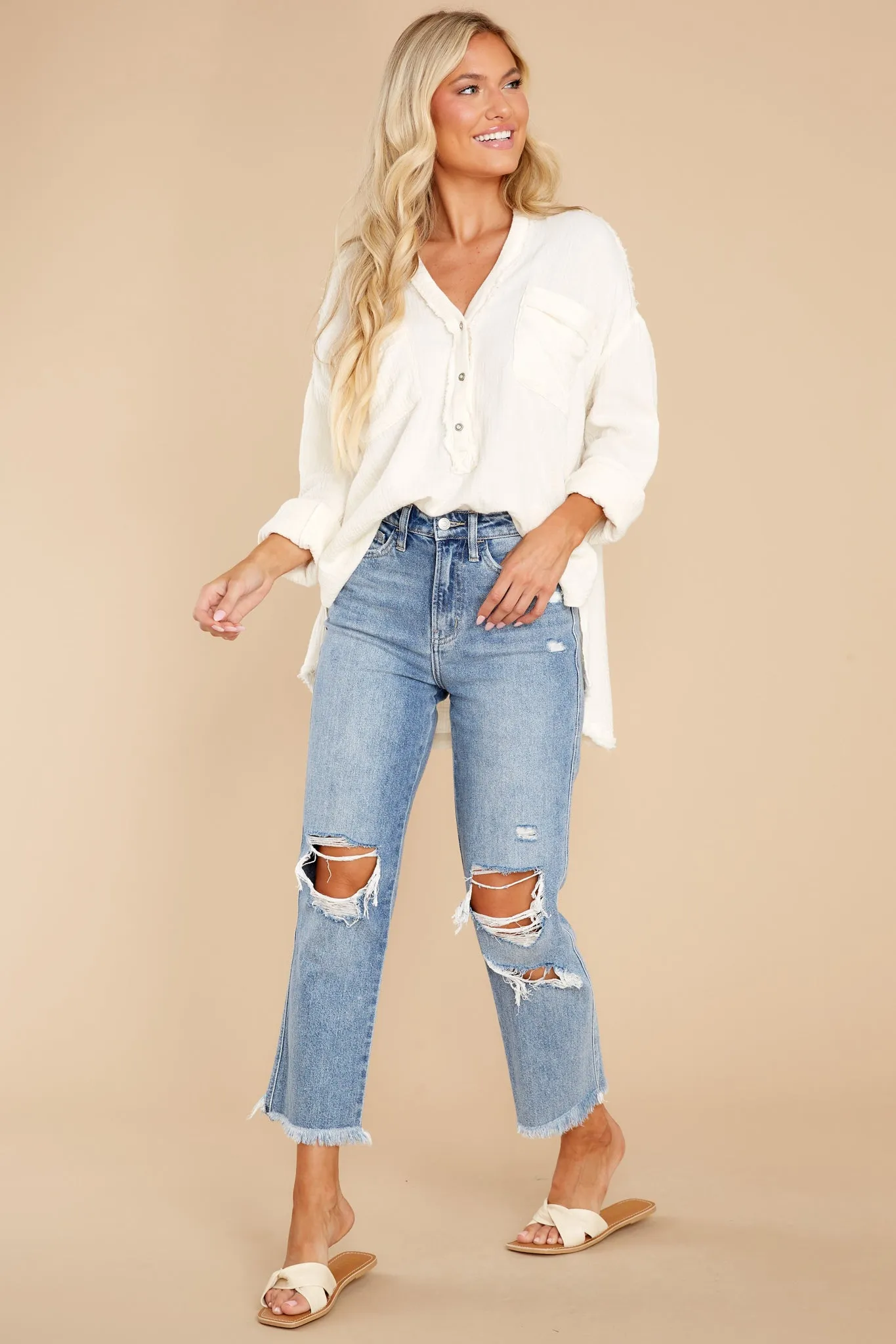 Lasting Feeling Ivory Top