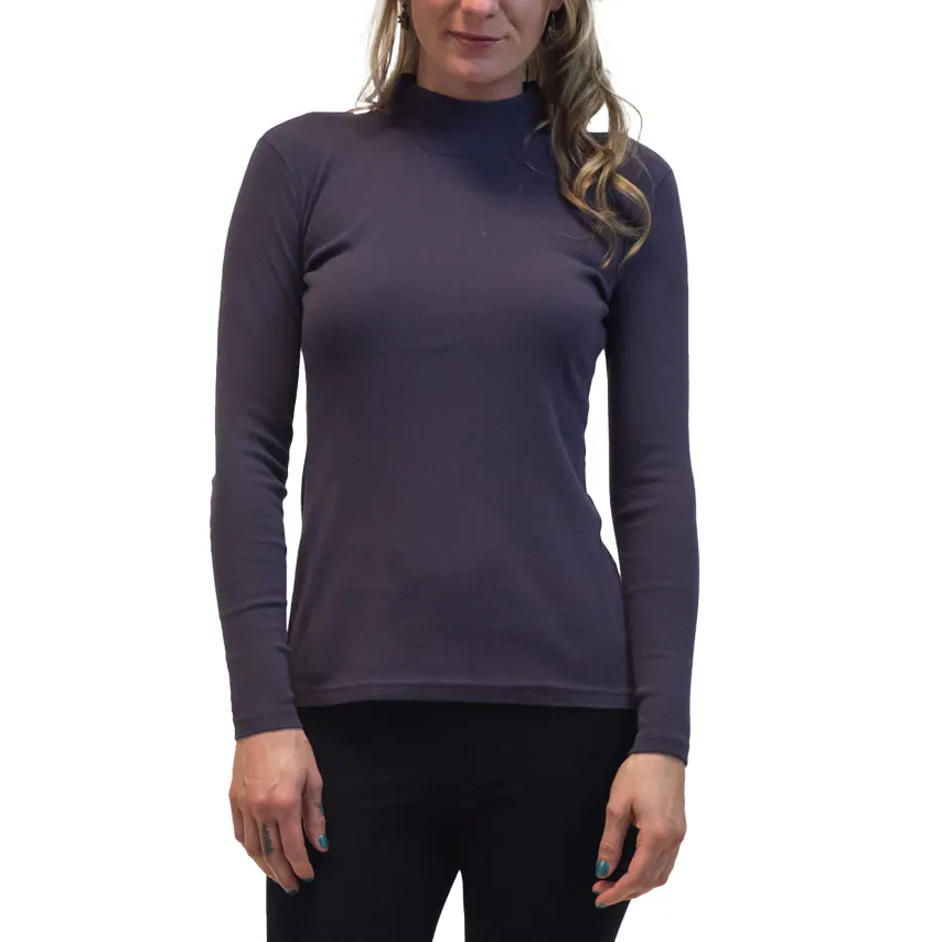 Long Sleeve Mock Turtleneck Tee