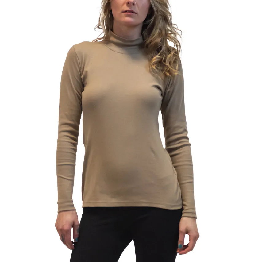 Long Sleeve Mock Turtleneck Tee