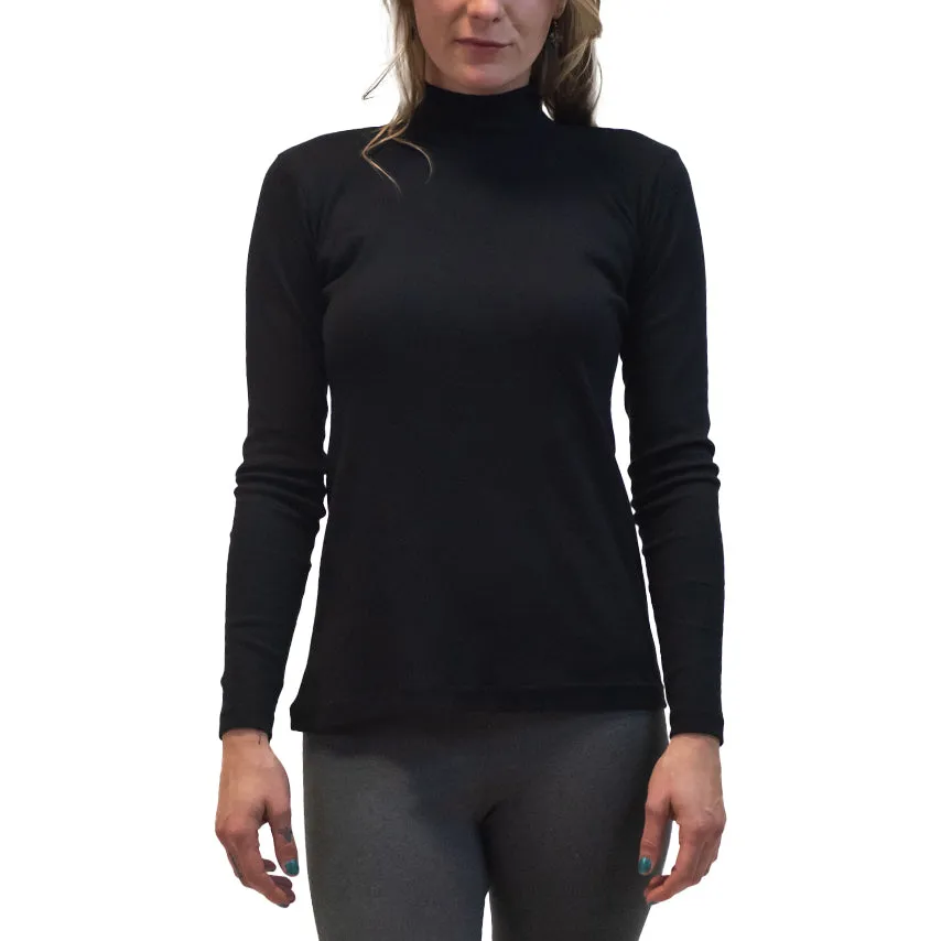 Long Sleeve Mock Turtleneck Tee