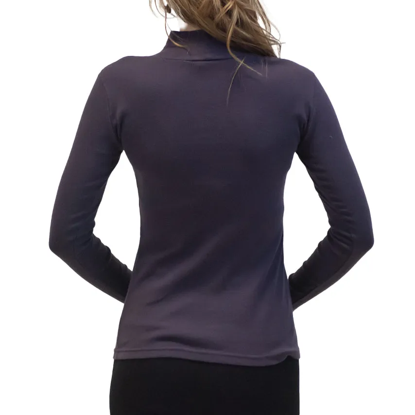 Long Sleeve Mock Turtleneck Tee