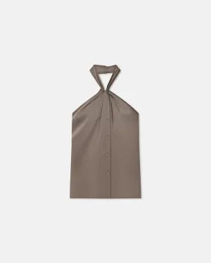 NW24RSTP02794 Neline draped slip satin top