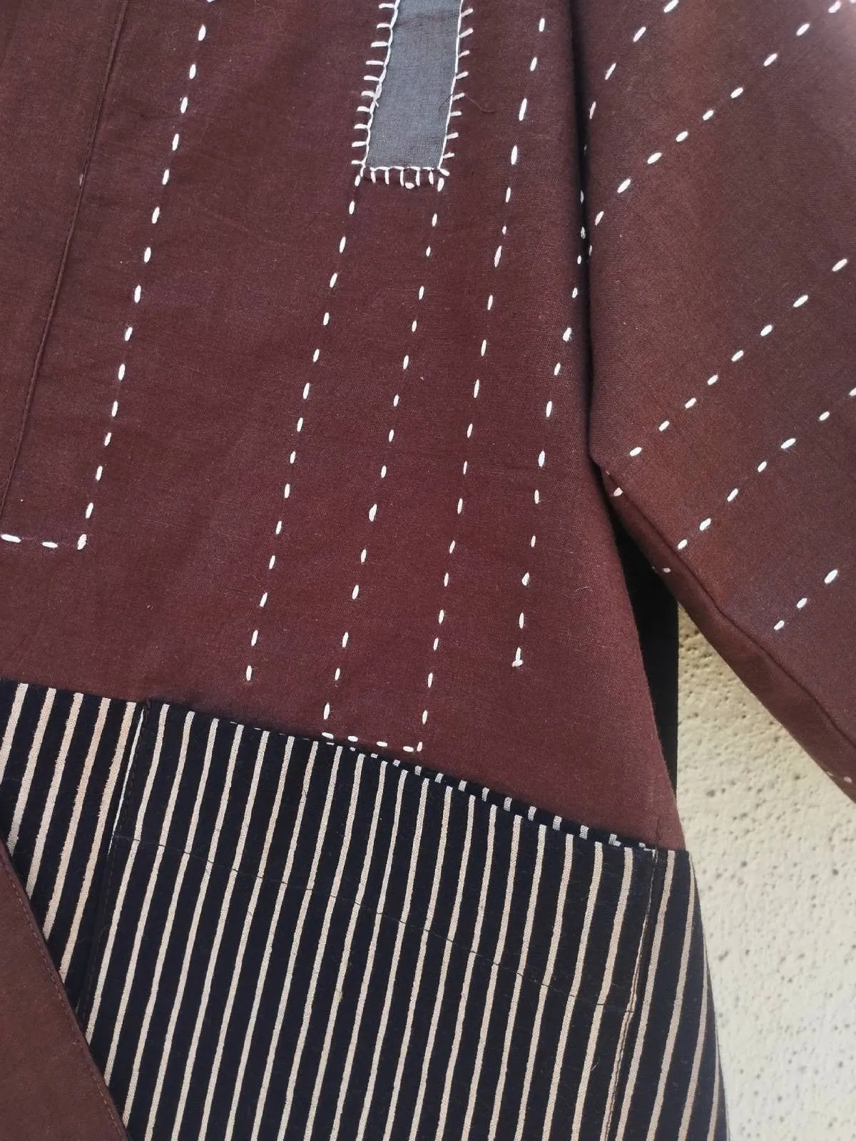 Patch over Patch Earthy Brown Jacket