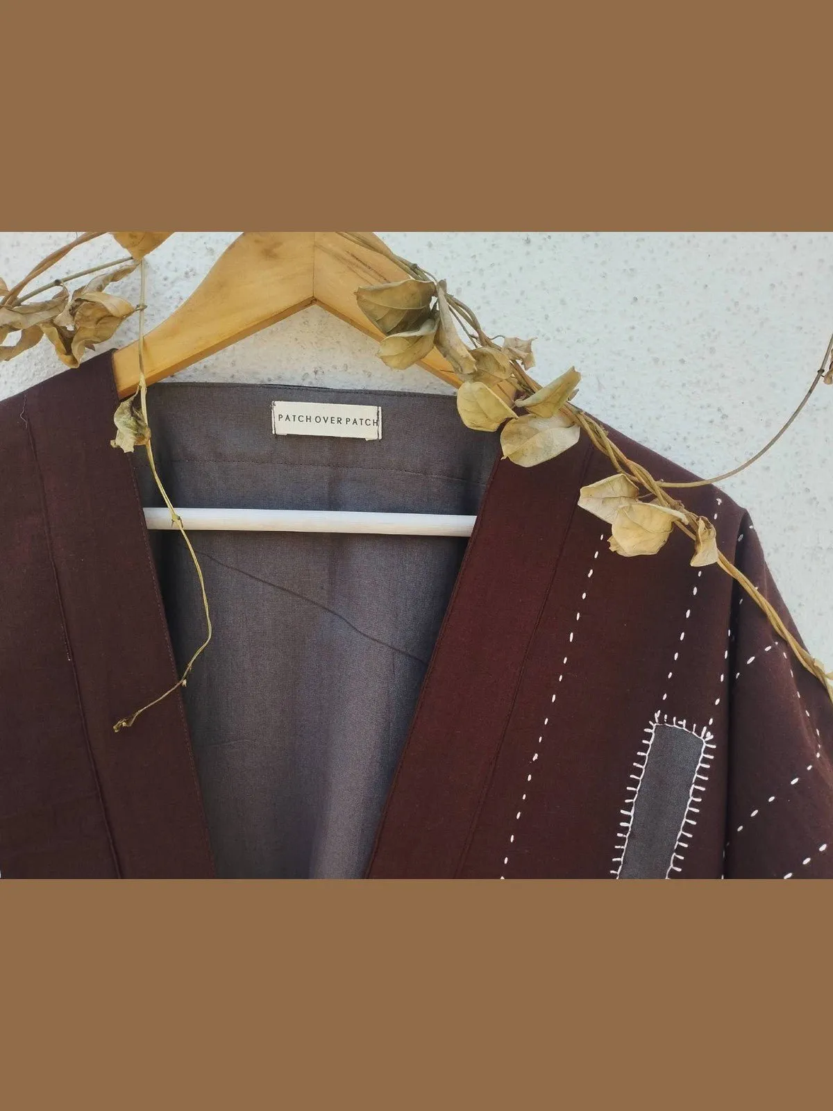 Patch over Patch Earthy Brown Jacket