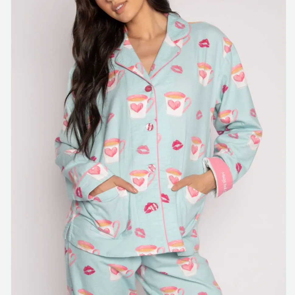PJ Salvage Flannel 2-Pc PJ Set with Headband RKFLPJ