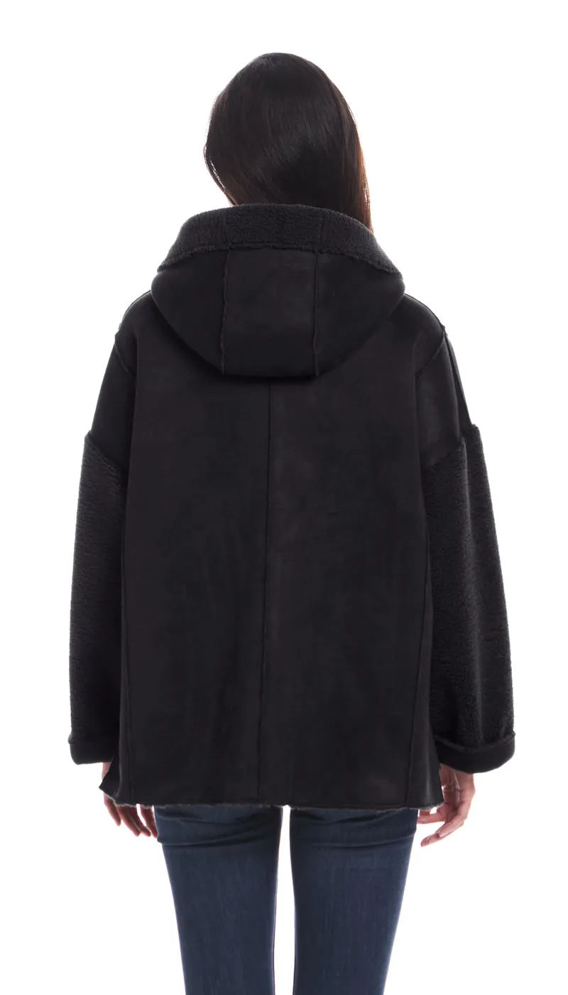 REVERSIBLE FAUX SHEARLING