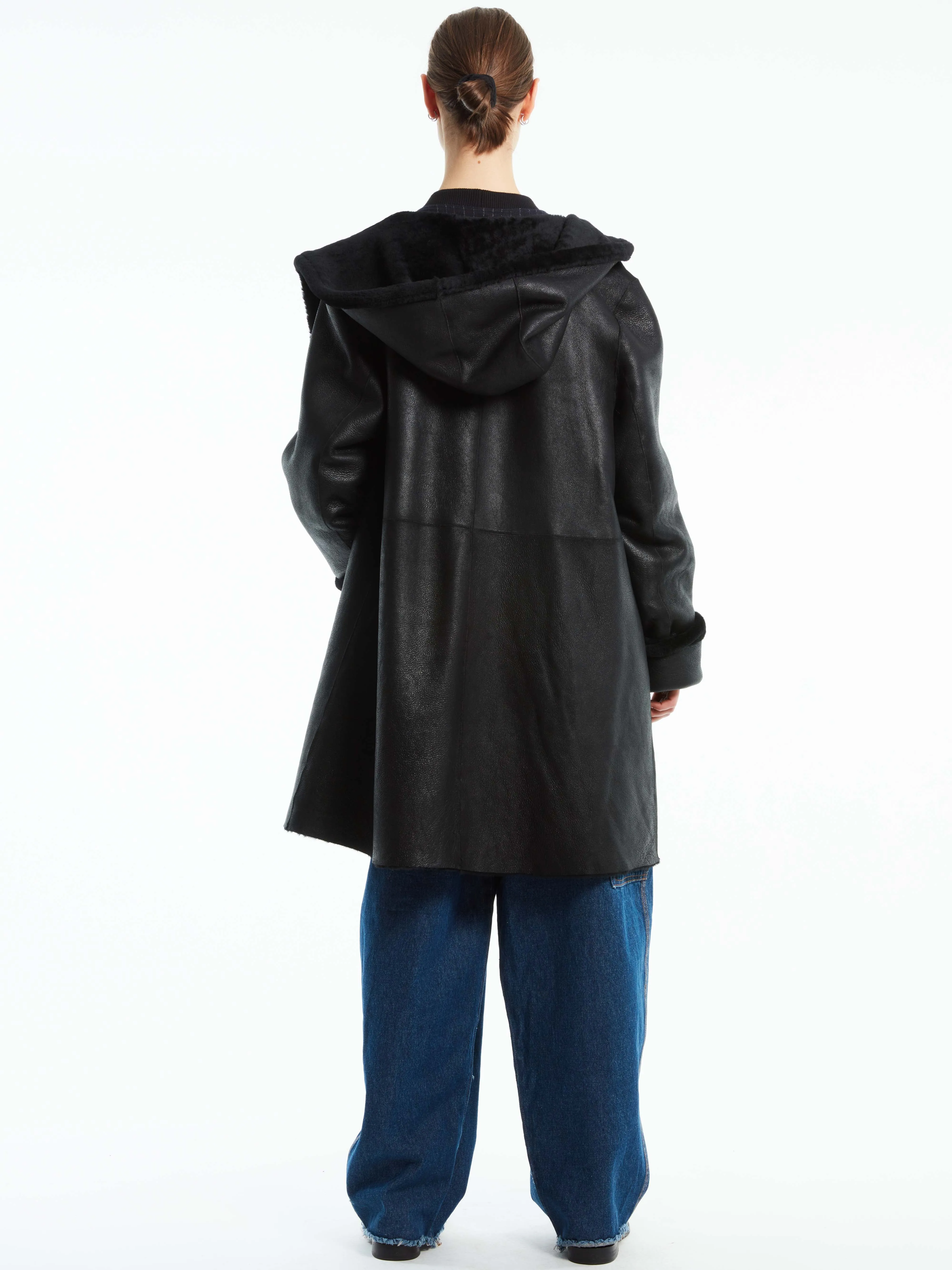 REVERSIBLE SHEARLING COAT