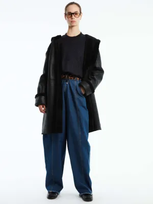 REVERSIBLE SHEARLING COAT
