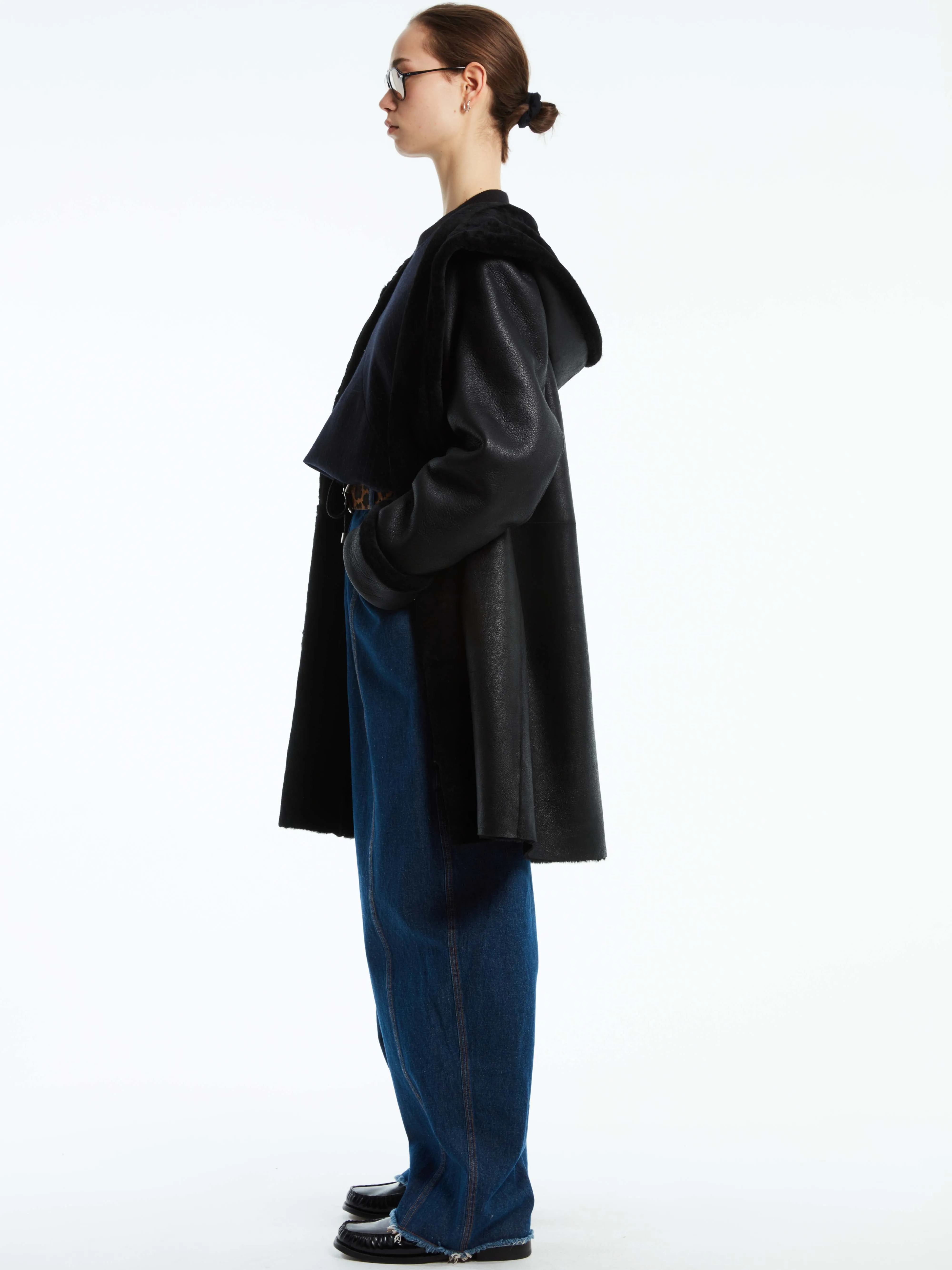 REVERSIBLE SHEARLING COAT