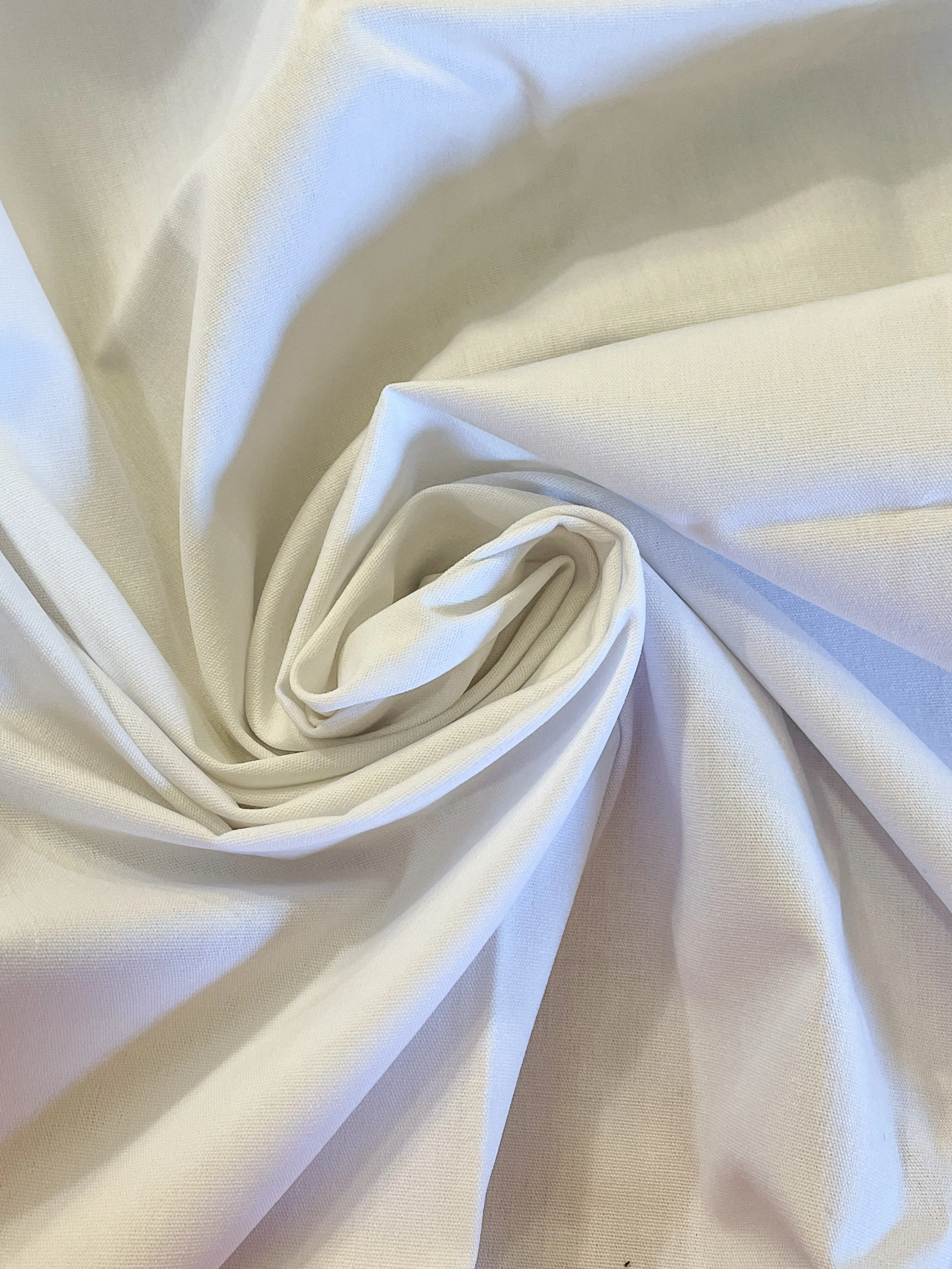 SALE 1 7/8 YD Poly Cotton Blend - White