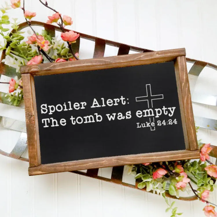 Spoiler Alert: The Tomb Was Empty